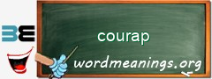 WordMeaning blackboard for courap